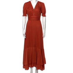Cleobella Orange Maxi Dress. Size XS.